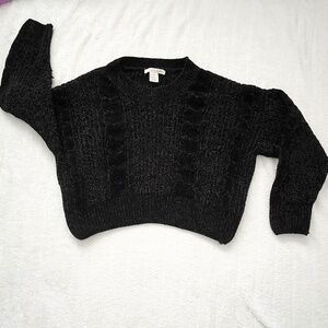 Luv Lane Black Sweater.